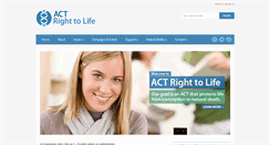 Desktop Screenshot of actrighttolife.org